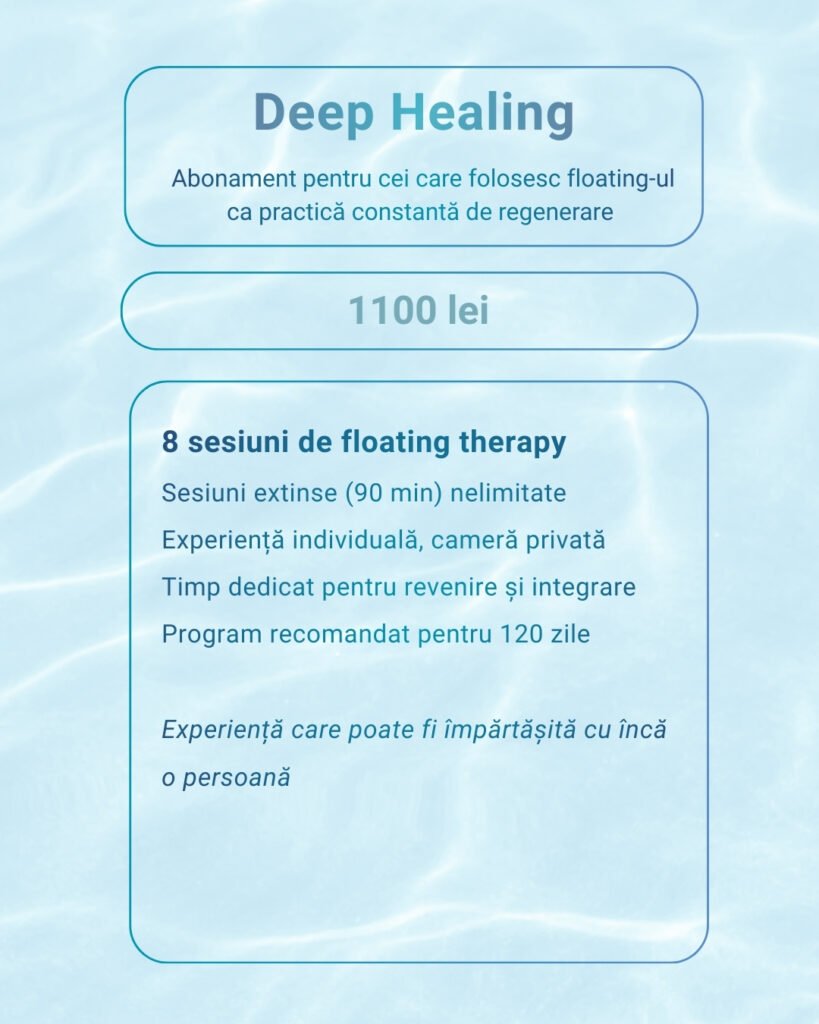 floating therapy terapie prin plutire deprivare senzoriala magneziu wellness timisoara